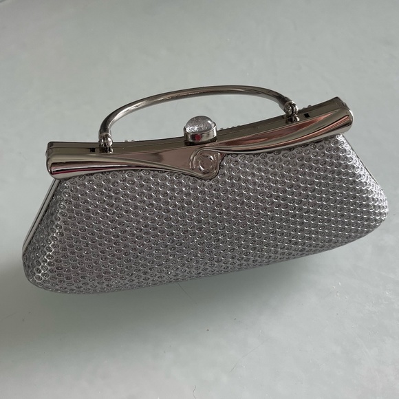 Sparkly Rhinestone Silver Clutch - Picture 3 of 4